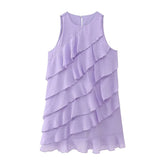 Elegant Laminated Decoration Mini Dress